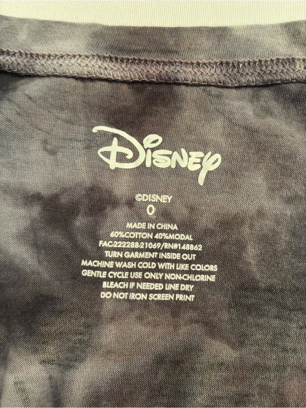 Torrid Disney Mickey Tie Dye Short Sleeve T-Shirt Gray Plus Size 0